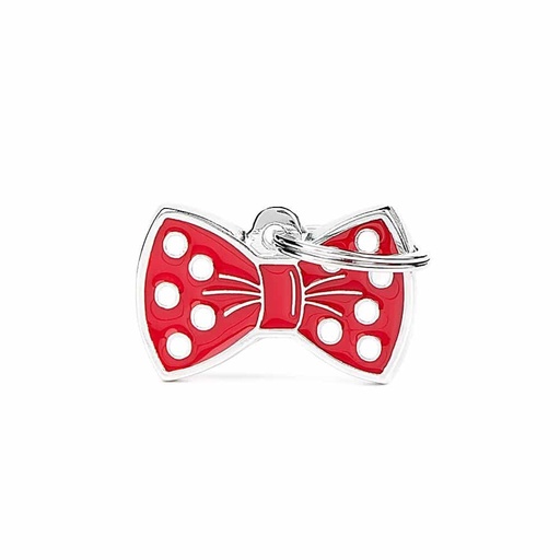 MF TAGS BOW TIE RED