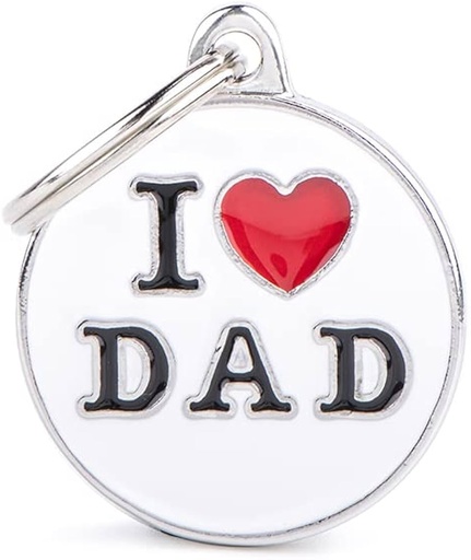 MF TAGS I LOVE DAD (MEDIUM SIZE)