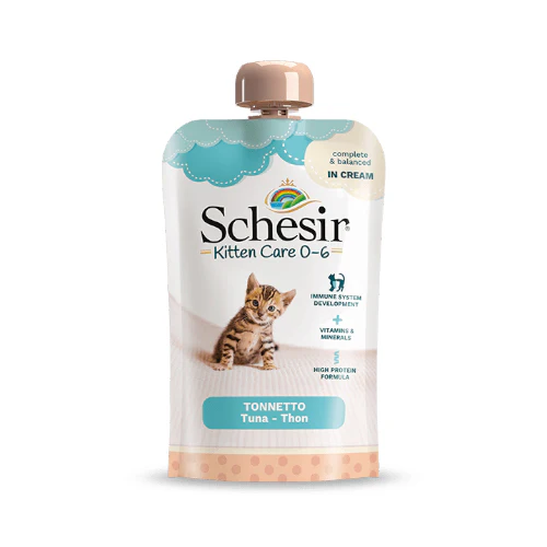 SCHESIR KITTEN CARE 0-6  TUNA CREAM 150G